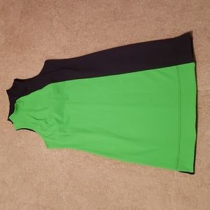 Out 2 Launch Women's Navy and Green Zipper Dress